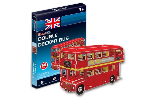 3D Puzzle - Double Decker Bus (UK) 66pcs