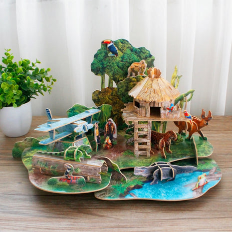 3D Puzzle - National Geographic Kids : Amazon Rain Forrest 67pcs