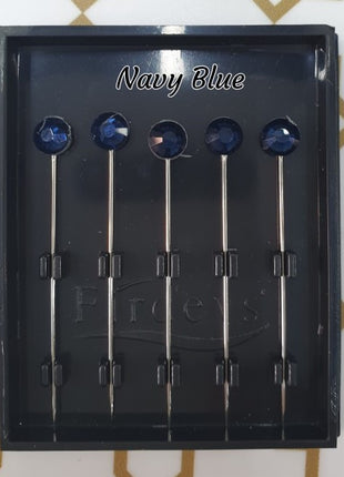 Firdevs Luxury Scarf Needle - Navy Blue