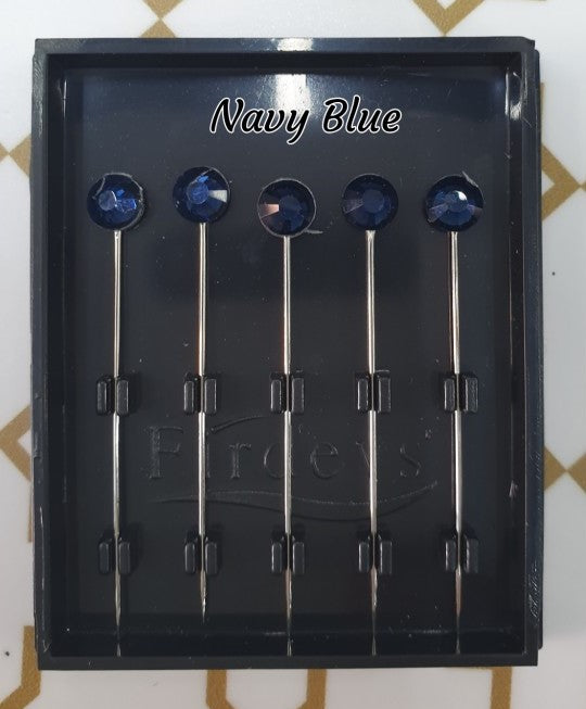 Firdevs Luxury Scarf Needle - Navy Blue