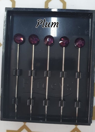 Firdevs Luxury Scarf Needle - Plum