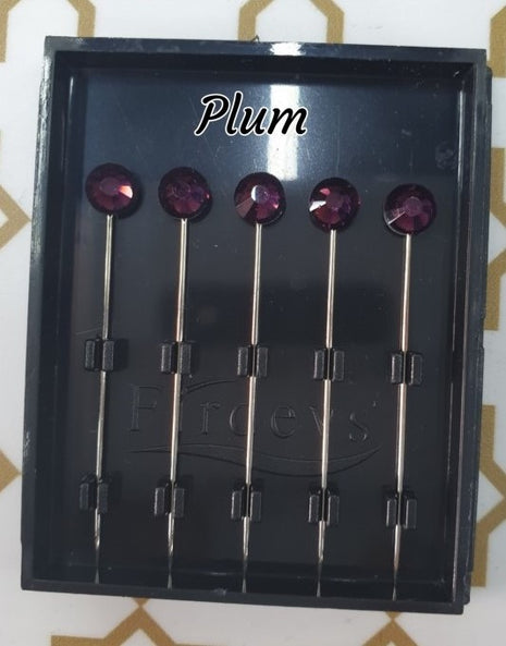 Firdevs Luxury Scarf Needle - Plum