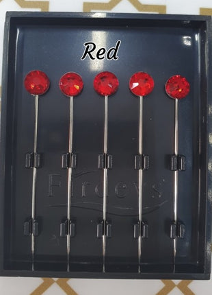 Firdevs Luxury Scarf Needle - Red