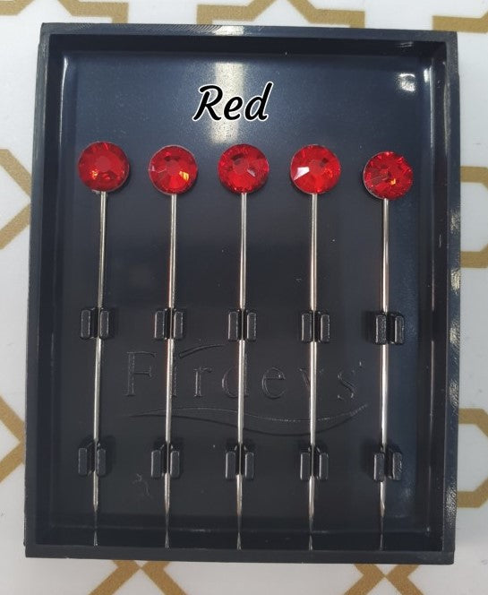 Firdevs Luxury Scarf Needle - Red