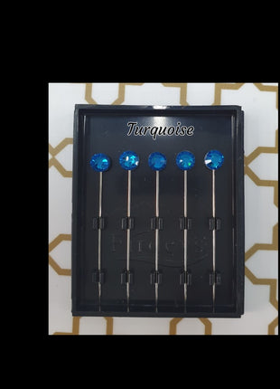 Firdevs Luxury Scarf Needle - Turquoise