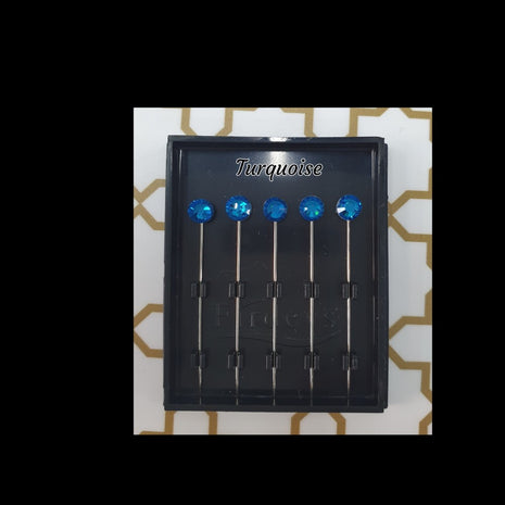 Firdevs Luxury Scarf Needle - Turquoise