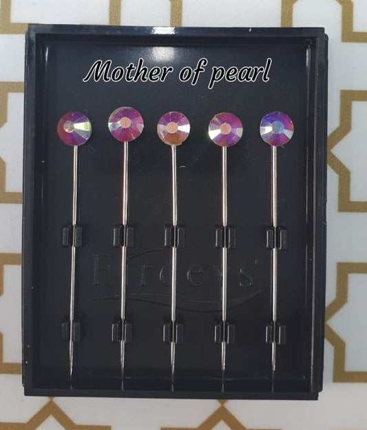 Firdevs Luxury Scarf Needle - Mother of Pearl
