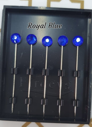 Firdevs Luxury Scarf Needle - Royal Blue