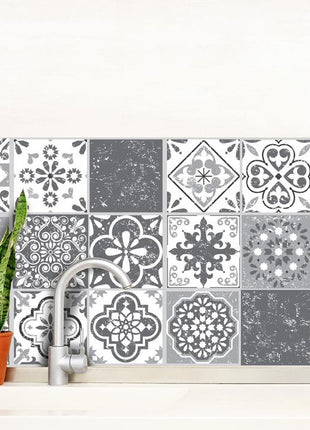 Mediterranean Grey - vinyl wall tiles