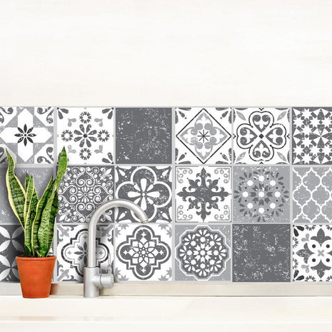 Mediterranean Grey - vinyl wall tiles
