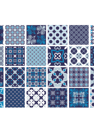 Midnight Mix - vinyl wall tiles