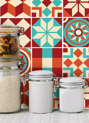 Moroccan - Brown vinyl wall tiles