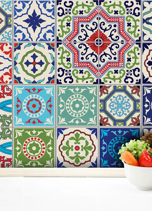Moroccan - Colour vinyl wall tiles
