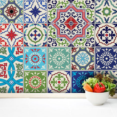 Moroccan - Colour vinyl wall tiles