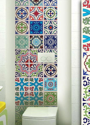 Moroccan - Colour vinyl wall tiles