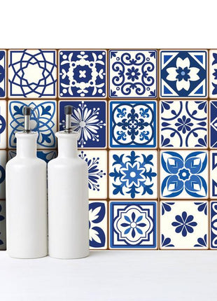 Spanish Blue - vinyl wall tiles