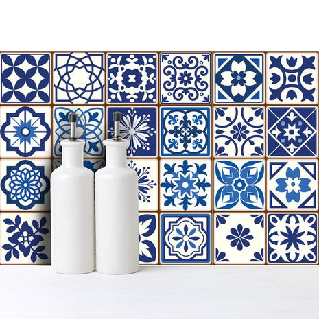 Spanish Blue - vinyl wall tiles